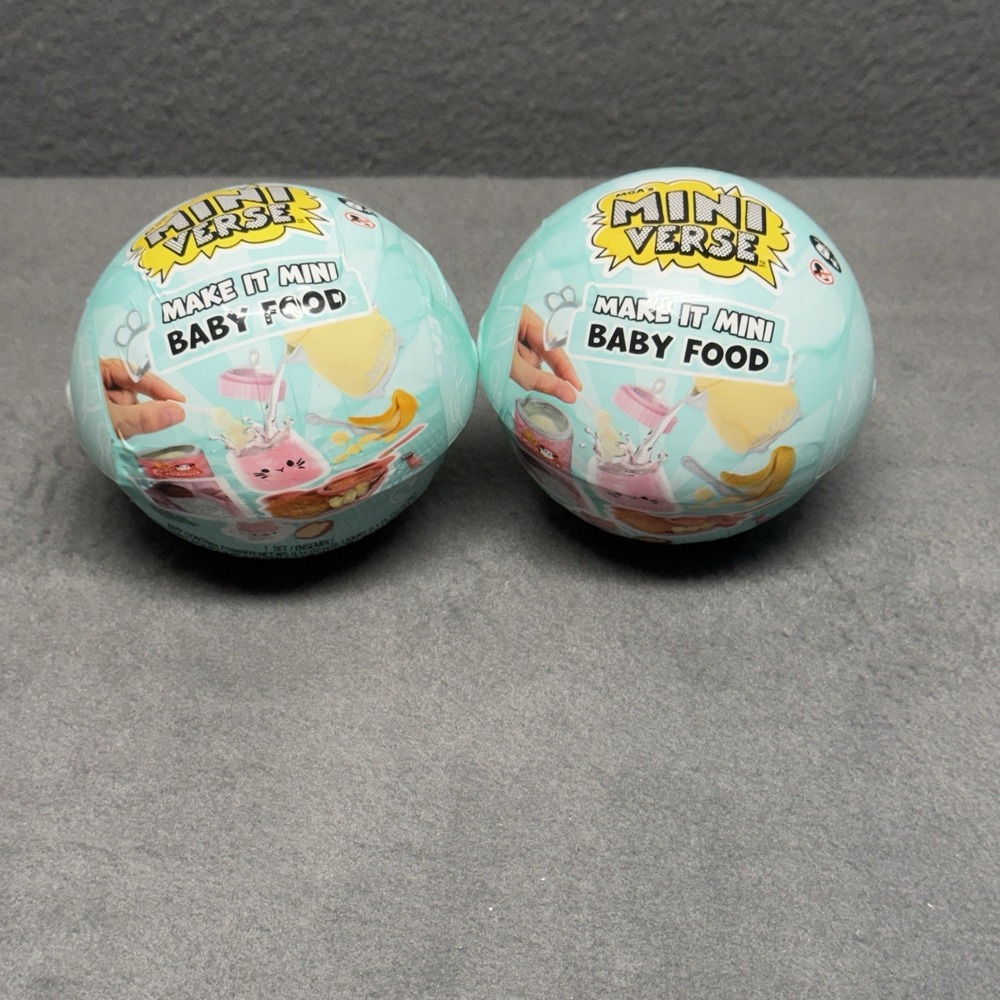 MGA's Miniverse Make It Mini Baby Food Series BRAND NEW UNOPENED Lot Of 2